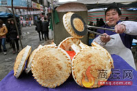 商丘烧饼“涨”的挺快 最贵两元一个