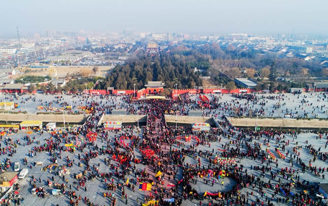 航拍周口太昊陵