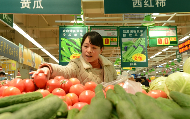 鄭州：春節儲備菜投放市場