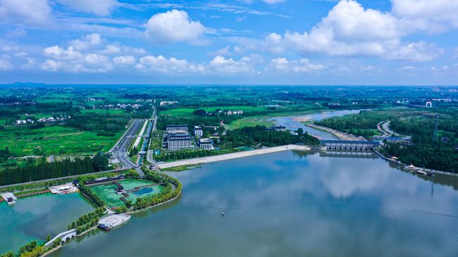 瞰中原丨龍山湖國家濕地公園美景如畫